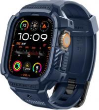 Аксессуар для цифрового аудио Spigen Ремешок с чехлом Rugged Armor Pro для Apple Watch Ultra 49mm Navy Blue