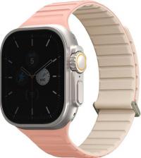 Аксессуар для цифрового аудио Uniq Ремешок для Apple Watch 49/45/44/42 mm Revix EVO с магнитными звеньями, Pink/Ivory