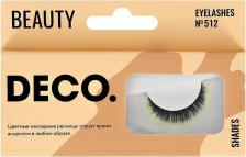 Аксессуар для макияжа DECO Ресницы накладные. Накладные ресницы BEAUTY №512 neon tips 1.0