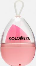 Аксессуар для макияжа Solomeya Спонж большой косметический для макияжа со срезом розовый градиентразмер XL