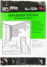 Аксессуар для малярных работ Профитт Укрывная пленка полиэтиленовая Profitto 4x12.5 м прозрачная