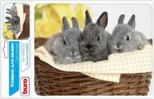 Аксессуар для мышей Buro Коврик для мыши BU-M40092 рисунок/кролики