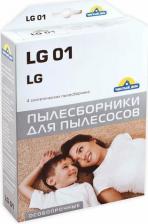 Аксессуар для пылесосов Чистый Дом Мешки-пылесборники для пылесосов LG, синтетические, особопрочные LG 01, 4 штуки