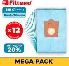Аксессуар для пылесосов Filtero Мешки-пылесборники SIE 01 Mega Pack экстра Anti-Allergen, 12 штук