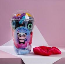 Аксессуар для волос Art beauty Набор резинок в пластиковом стакане "Лайф в кайф", 9 х 14 см 6858919