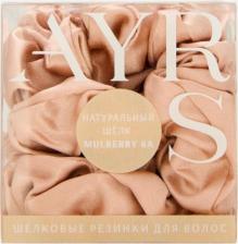 Аксессуар для волос Ayris Silk Резинки шёлковая Средние, розовое золото 3 шт