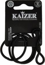 Аксессуар для волос Kaizer Резинка силиконовая "Пружинка", 40*3 мм, цвет черный, 4шт. 500902