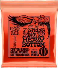 Аксессуар к муз.инструменту Ernie Ball 2615 струны для 7стр. эл.гитары Nickel Wound Skinny Top Heavy Bottom Slinky 7