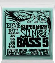 Аксессуар к муз.инструменту Ernie Ball 2850 струны для 5-струнной бас-гитары Nickel Bass SLS Slinky 5