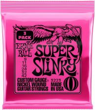 Аксессуар к муз.инструменту Ernie Ball Струны для электрогитары 3223 Nickel Wound Slinky Super 9-42, 3 комплекта