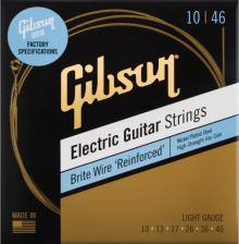 Аксессуар к муз.инструменту Gibson Струны для электрогитары SEG-BWR10 Brite Wire Reinforced Electic Guitar Strings
