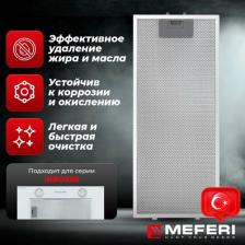 Аксессуары для плит, духовых шкафов, вытяжек Meferi Жировой алюминиевый фильтр AF01