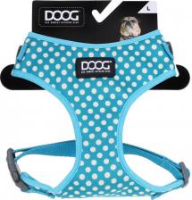 Амуниция для собак Doog Шлейка для собак "NEOFLEX Snoopy", голубая в белую крапинку, L, 50-70см
