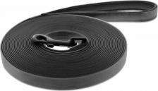 Амуниция для собак Ferribiella Поводок силиконовый черный 1,5х2,5 см