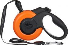 Амуниция для собак Fida Рулетка Ranger Mars M лента 5м белая/черная для собак до 25кг