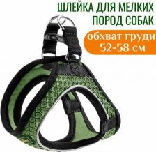 Амуниция для собак Hunter шлейка для собак Hilo Comfort 52-58 см, сетчатый текстиль, оливковая 4016739698001