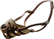 Амуниция для собак Каскад Намордник кожа цельнокроенный N0 (щенки боксера, спаниеля)