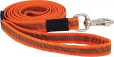 Амуниция для собак Каскад Поводок нейлон с латексной нитью двухсторонний 20мм *2м, оранжевый