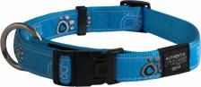 Амуниция для собак Rogz ошейник для собак особо крупных пород размер XL серия Fancy Dress, обхват шеи 430-700 шеи, бирюзовый