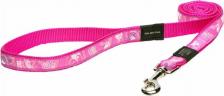Амуниция для собак Rogz поводок для собак особо крупных пород размер XL серия Fancy Dress. Длина 120 см розовый, белый