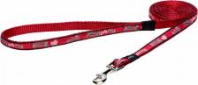 Амуниция для собак Rogz удлиненный поводок Fancy dress: "Красные косточки" (L)