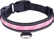 Амуниция для собак RunGo Ошейник светящийся красный нейлон 51-61 см L