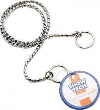 Амуниция для собак Show Tech Ринговка металлическая, серебристый, 65x0,4 см