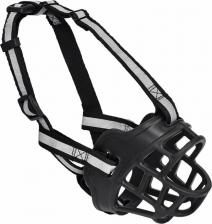 Амуниция для собак Tappi Намордник со светоотражающей полосой черный XХL