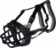 Амуниция для собак Trixie Намордник Muzzle Flex, силикон, M–L, черный