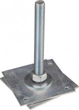 Анкер Anker регулировочный оцинкованный М20 h200 120х120х4 мм