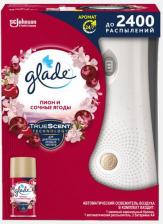 Аромат для дома Glade Освежитель воздуха автоматический Пион и сочные ягоды, 269 мл