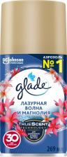 Аромат для дома Glade Сменный баллон для автоматического освежителя воздуха Лазурная волна и магнолия 269 мл