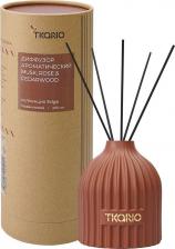 Аромат для дома Tkano Диффузор ароматический Musk, Rose & Cedarwood для дома с палочками из коллекции Edge 200 мл, TK23-DIF0020