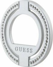 Автомобильный держатель Guess кольцо-держатель для iPhone MagSafe Metal Ring stand Diamond Rhinestones Silver