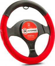 Автопринадлежность Autoprofi Оплетка руля AP-2022 BK RD M
