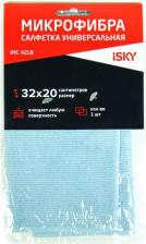 Автопринадлежность iSky Салфетка для ухода за автомобилем, 32х20 см, микрофибра, голубой iMC-32LB