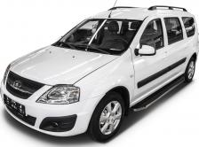 Автопринадлежность Rival Автомобильные пороги для Lada Largus универсал 2012-2021 г.в./Largus Cross универсал 2014-2021 г.в. Premium