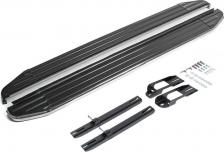 Автопринадлежность Rival Автомобильные пороги для Nissan Juke I 2010-2019 г.в. Пороги на автомобиль Premium для Nissan Juke I 2010-2019 г.в., 173 см, 2 шт., алюминий