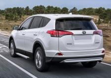 Автопринадлежность Rival Автомобильные пороги для Toyota RAV4 CA40 2012-2019 г.в. Silver