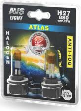 Автосвет AVS Лампа галогенная ATLAS ANTI-FOG / желтый H27/880 12V.27W