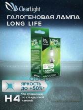 Автосвет ClearLight Лампа H4 12V-60/55W LongLife MLH4LL