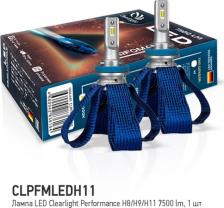 Автосвет ClearLight Светодиод CLPFMLEDH11 Лампа LED Performance H8/H9/H11 7500 lm 6000K