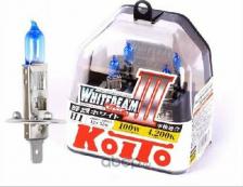 Автосвет Koito Лампа галогенная H1 Whitebeam 4200K 12V 55W, эффект ксенона, 2 шт, P0751W