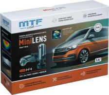 Автосвет MTF Light Светодиодные мини линзы MiniLENS H4 9-16V 5500K (2 лампы)