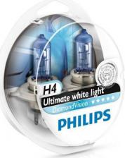 Автосвет Philips Лампа H4 12v 60/55вт Diamond Vision 5000k (2шт) арт. 12342DVS2