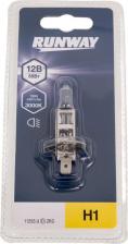 Автосвет Runway Галогенная автомобильная лампа H1 12В 55Вт 12v55w P14.5s Головной свет Световой поток, 1550±15% Применение передовых технологий при производстве ламп