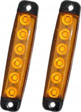 Автосвет Вымпел Стоп-сигнал Габаритный фонарь желтый (2шт), 12/24В, не штатный 5323