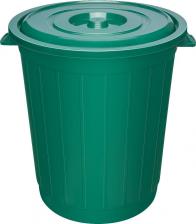 Бак Elfplast Бак для жидких/сыпучих веществ 80 л пластиковый с крышкой зеленый