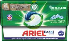 Бытовая химия Ariel Капсулы для стирки Все в 1 Pods Горный родник, 20 шт