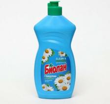 Бытовая химия Биолан Средство для мытья посуды "Глицерин и ромашка", 1128-3, 450 мл